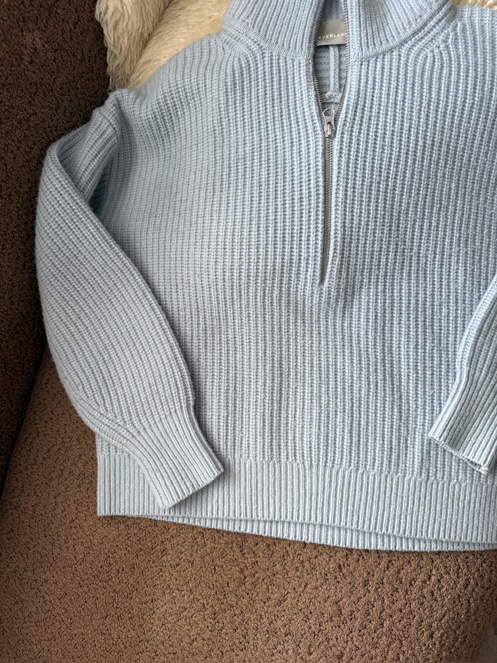 Everlane THE HALF-ZIP SWEATER IN LUXE MERINO - Picture 2 of 6